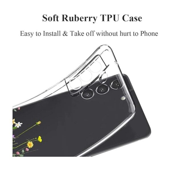 Unov Funda compatible con Galaxy S21 FE transparente con_4