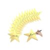 Decoración de estrellas doradas con recortes de estrella_1