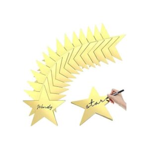 Decoración de estrellas doradas con recortes de estrella_1