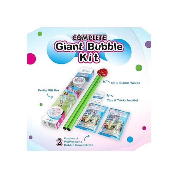 WOWMAZING Kit de varitas de burbujas gigantes Juego de 4_2