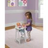 Silla alta para muñeca con plato babero y cuchara de la_6