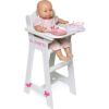 Silla alta para muñeca con plato babero y cuchara de la_5