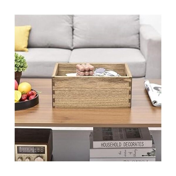 Kirigen Juego de 3 cajas de madera anidadas con asas