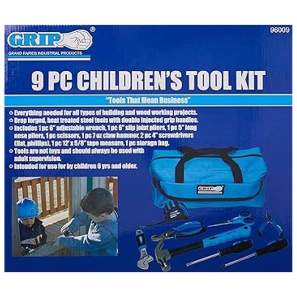 Grip Kit de herramientas para niños de 9 piezas_5