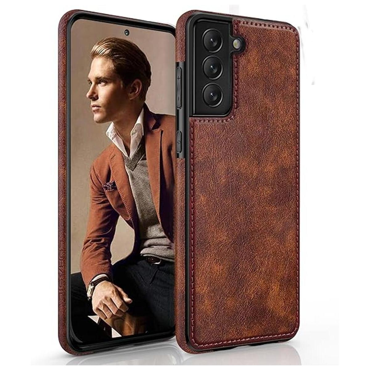 LOHASIC Funda para Galaxy S22 5G de cuero de primera