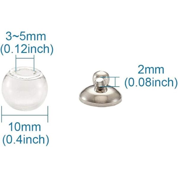 Craftdady Botellas de cristal vacías con forma de globo
