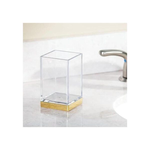 MDesign Vaso cuadrado moderno para encimera de baño para_3