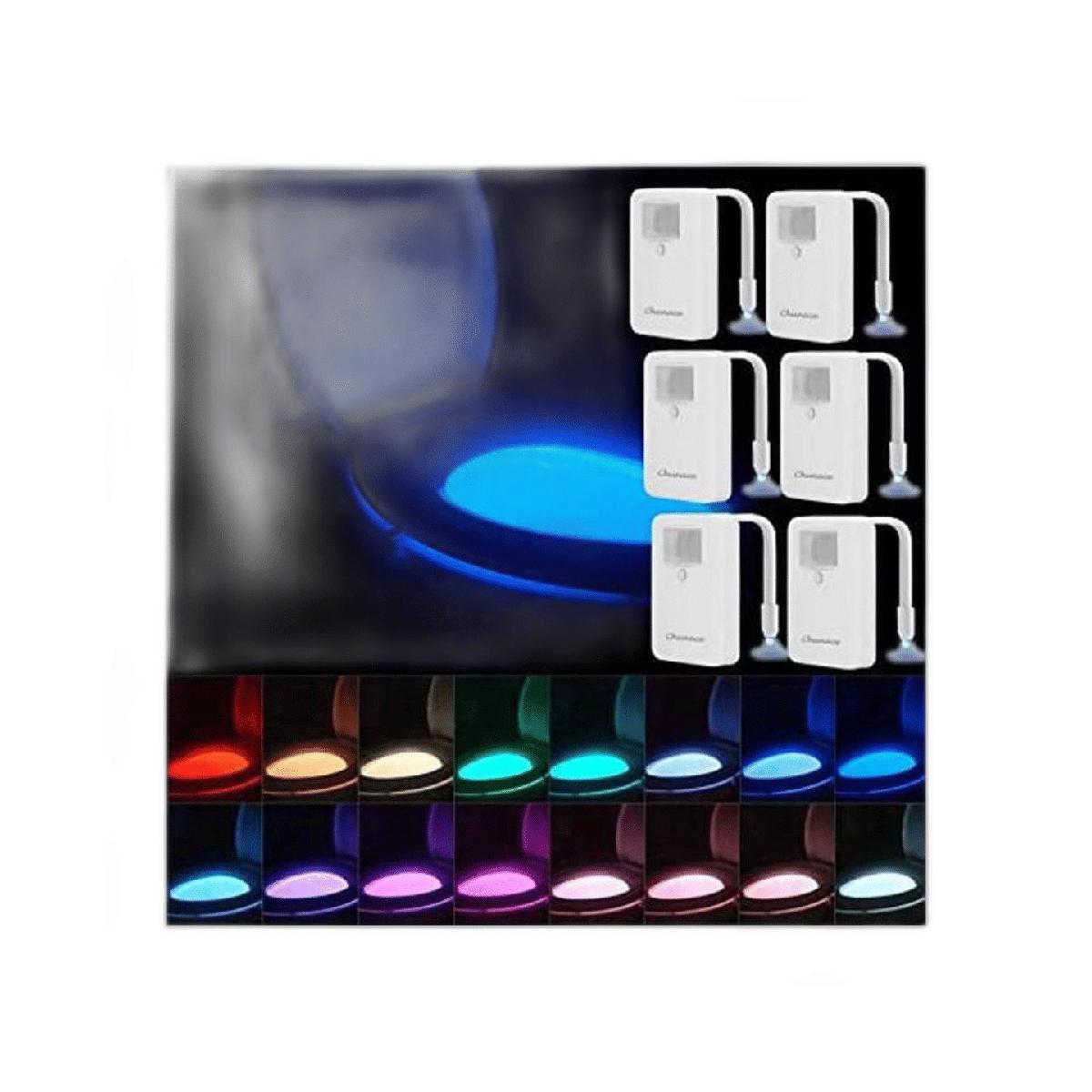 Chunace Paquete de 6 luces nocturnas de inodoro 16 luces