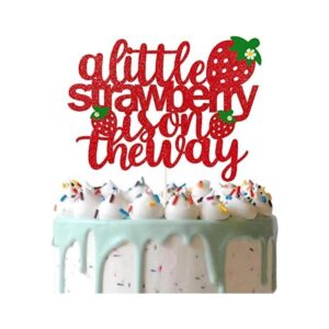 Decoración para tartas con purpurina A Little Strawberry_1