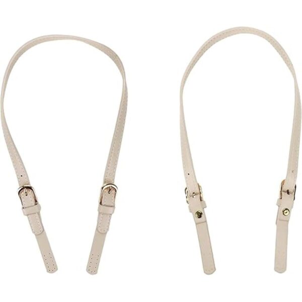 Semetall 4 correas de cuero sintético asas de bolso gris_1