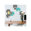Navaris Juego de 6 tablones hexagonales de fieltro 5.9 x_4