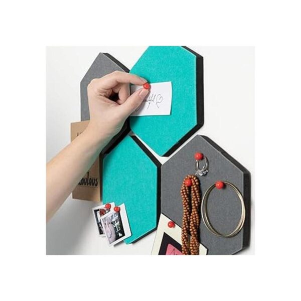 Navaris Juego de 6 tablones hexagonales de fieltro 5.9 x_2