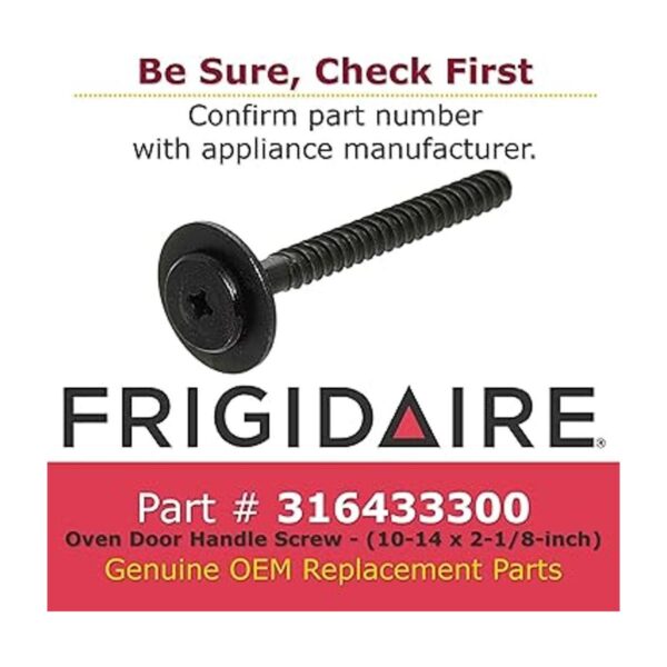 Frigidaire 316433300 Tornillo de mango_2