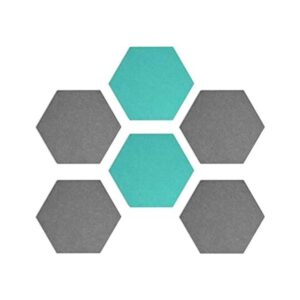 Navaris Juego de 6 tablones hexagonales de fieltro 5.9 x_1