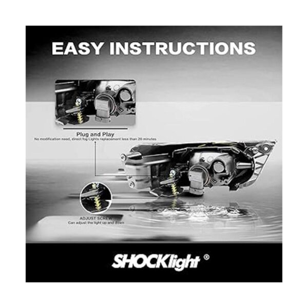Shocklight Conjunto de luz antiniebla compatible con Honda_6