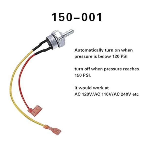 Air Pressure Switch 150 PSI Pressure Switch 120 PSI