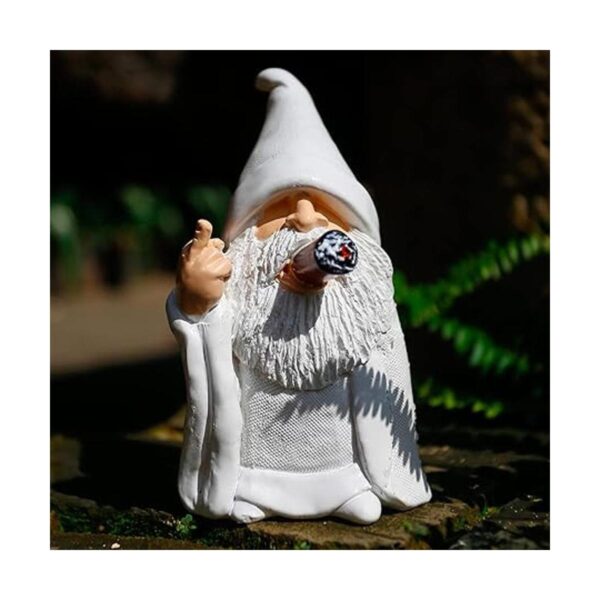 Estatua de gnomo de jardín figura de gnomo de mago
