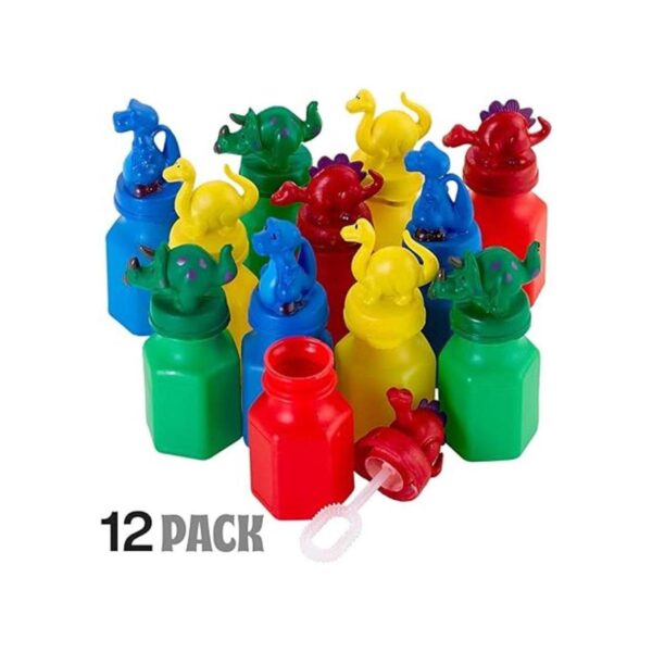 Botella de burbujas de dinosaurio 12 paquetes para_2