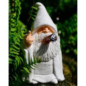 Estatua de gnomo de jardín figura de gnomo de mago