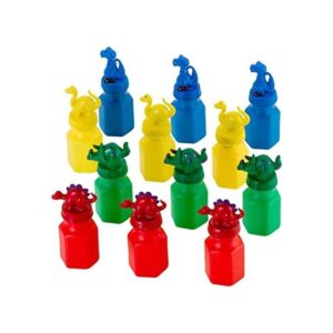 Botella de burbujas de dinosaurio 12 paquetes para_1