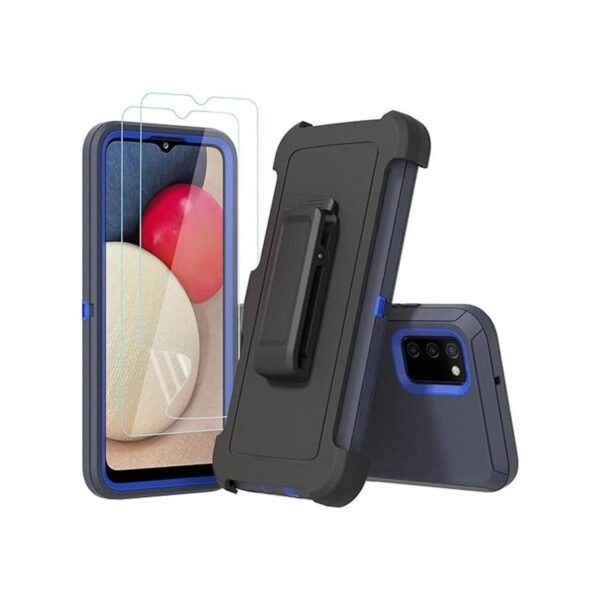 Funda compatible con Samsung Galaxy A02s con protectores_2