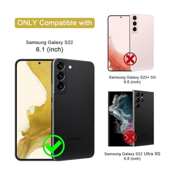 Funda para Samsung Galaxy S22 con protector de pantalla de_2