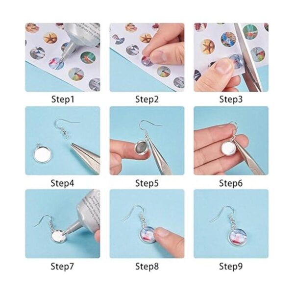 Sunnylue Juego de 20 pares de pendientes de cabujón con 1