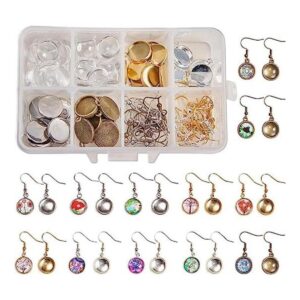 Sunnylue Juego de 20 pares de pendientes de cabujón con 1