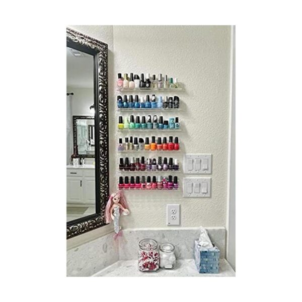 Repisas de pared NIUBEE acrílicas para esmaltes de uñas_4