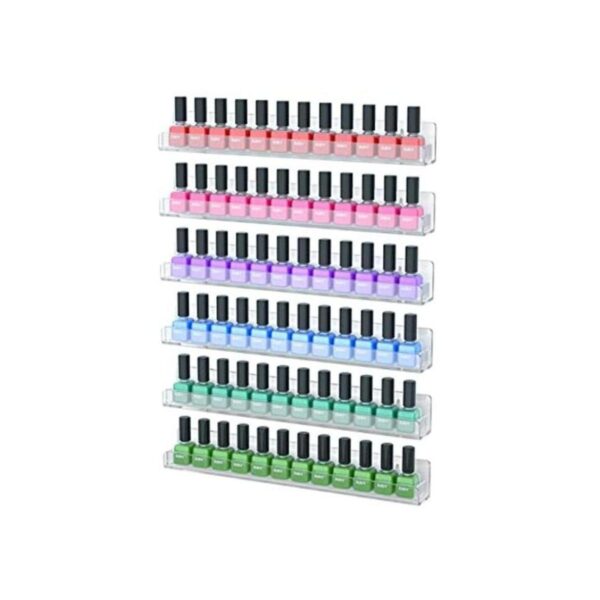 Repisas de pared NIUBEE acrílicas para esmaltes de uñas_1