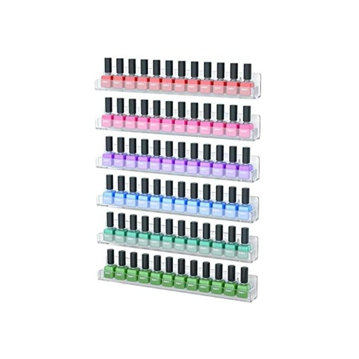 Repisas de pared NIUBEE acrílicas para esmaltes de uñas