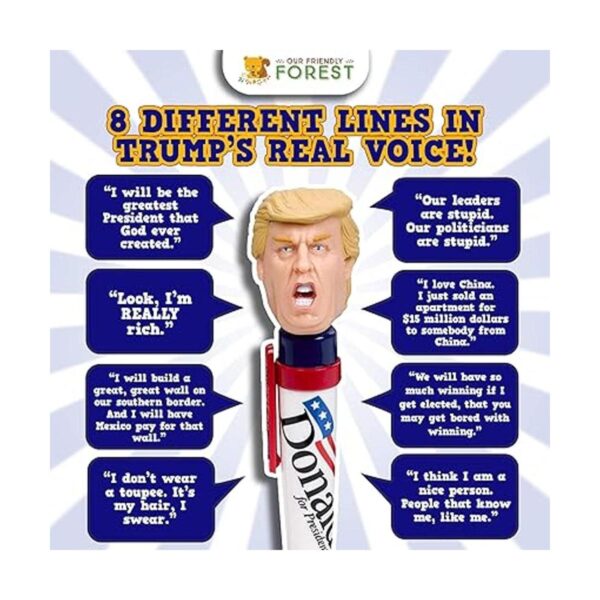 Lapicero que habla como Donald Trump TM; dice You re_2