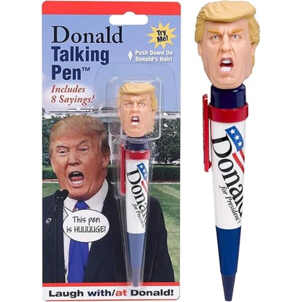 Lapicero que habla como Donald Trump TM; dice You re_1