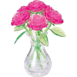 BePuzzled Rompecabezas original de cristal 3D rosas en_1