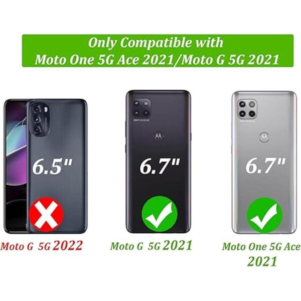 Funda diseñada para Motorola One 5G Ace funda tipo_5
