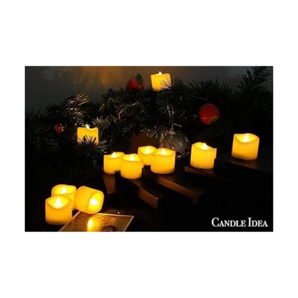 12 velas LED sin llama parpadeantes funciona con_2
