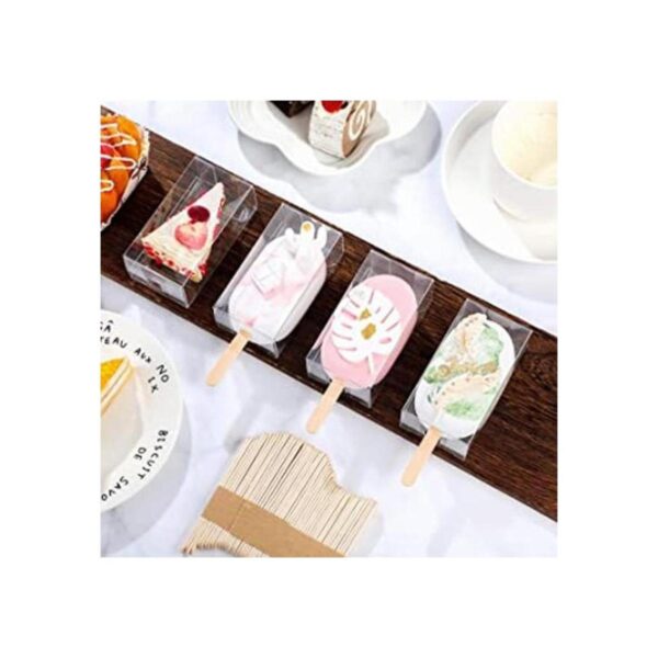 Cajas transparentes para tartas de helado 3.7 x 2.2 x 1.5