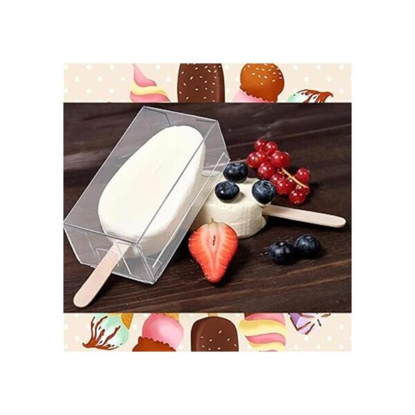 Cajas transparentes para tartas de helado 3.7 x 2.2 x 1.5