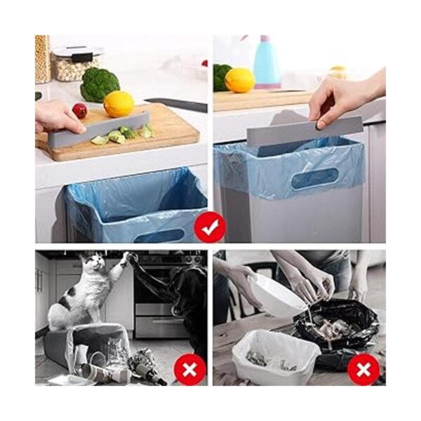 SheMarie Cubo de basura plegable para colgar 9 l montado_2
