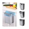 SheMarie Cubo de basura plegable para colgar 9 l montado_1
