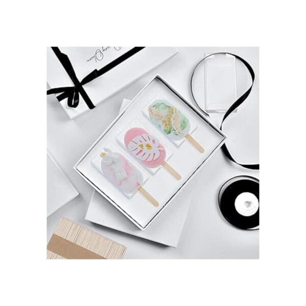 Cajas transparentes para tartas de helado 3.7 x 2.2 x 1.5