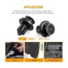 Clipsandfasteners Inc Ganchos 68039280AA para moldura de_5