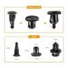 Clipsandfasteners Inc Ganchos 68039280AA para moldura de_2