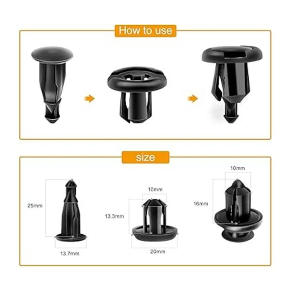 Clipsandfasteners Inc Ganchos 68039280AA para moldura de_2