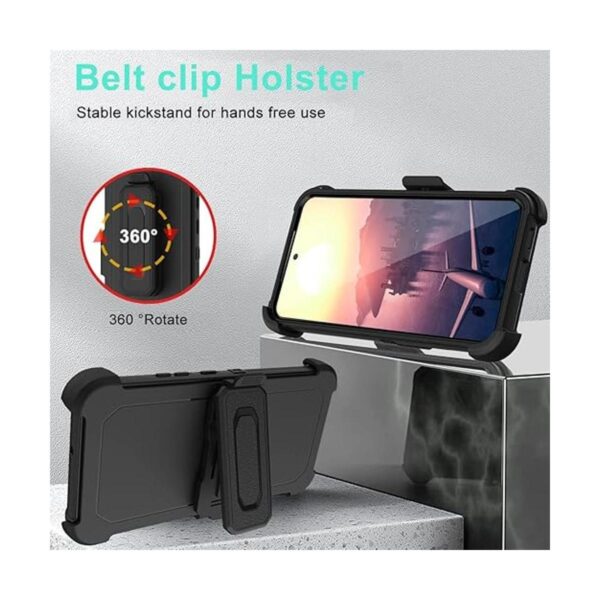 Fingic Funda para Samsung Galaxy S22 Plus 5G con clip_4