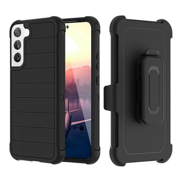 Fingic Funda para Samsung Galaxy S22 Plus 5G con clip_1