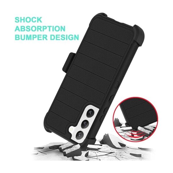 Fingic Funda para Samsung Galaxy S22 Plus 5G con clip_3