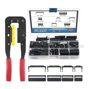 Glarks Profesional IDC Crimp Tool con 48 unids 0.100 in