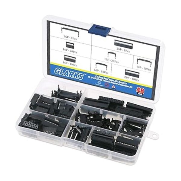 Glarks Profesional IDC Crimp Tool con 48 unids 0.100 in