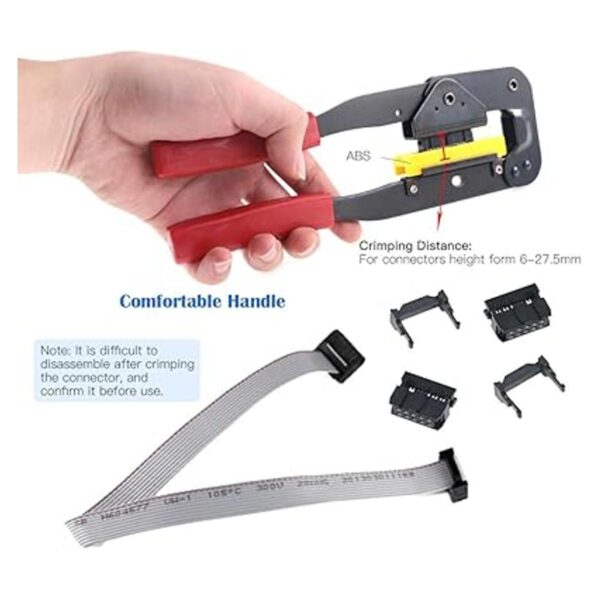 Glarks Profesional IDC Crimp Tool con 48 unids 0.100 in